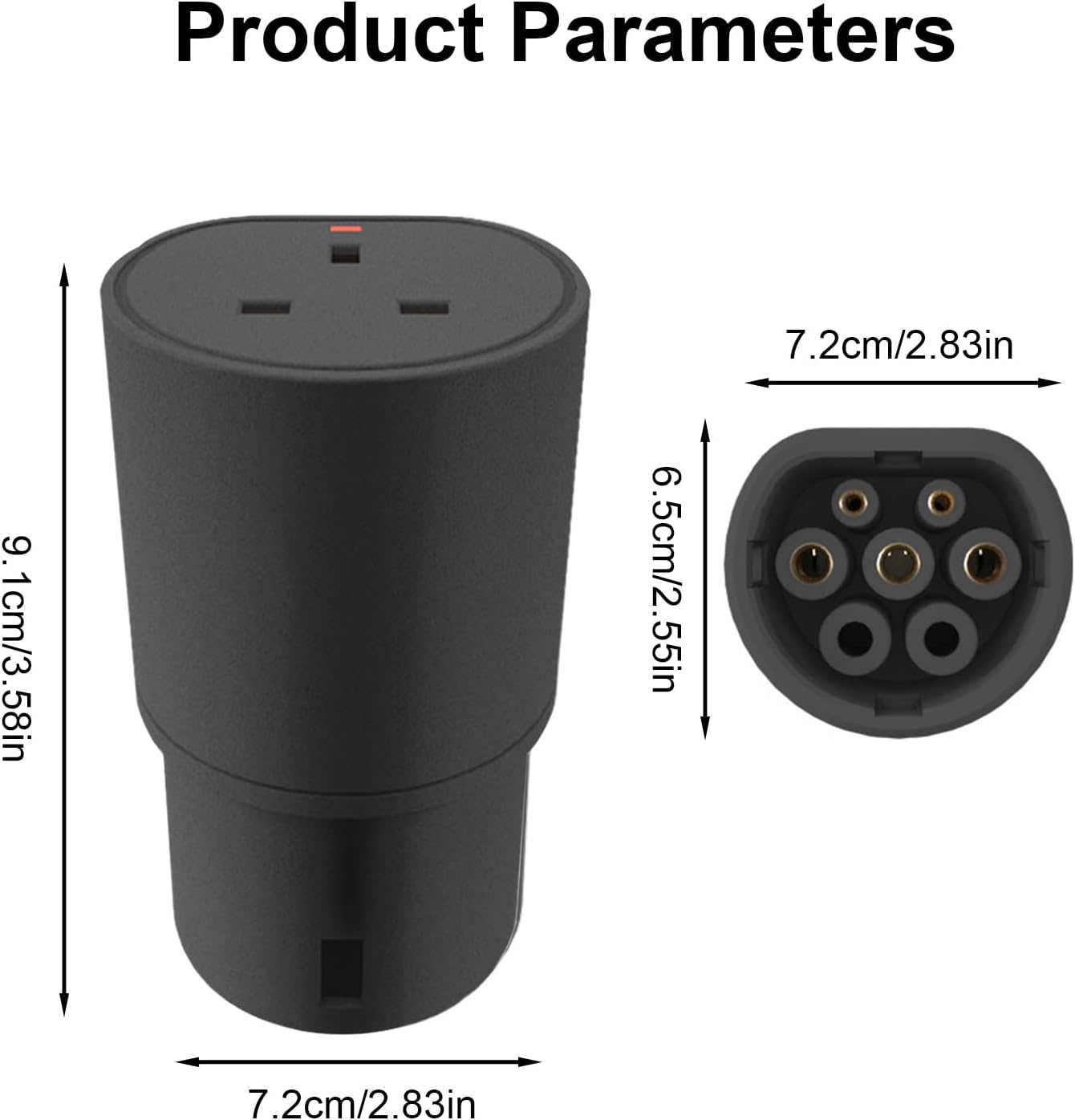 Charging cable adapter 10A 220V EV charging cable adapter power conversion plug 2.5 kW high power, electric vehicles with V2L discharge function for IEC 62196-2 type