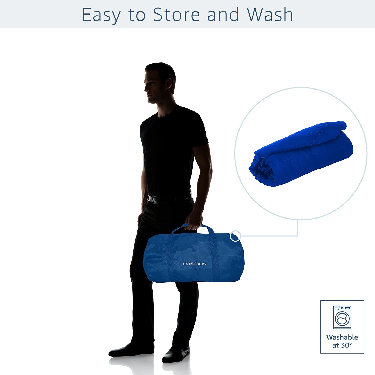 Cosmos - Indoor Car Cover compatible with main Coupé models, Elastic, Breathable and Dustproof Fabric, Soft Lining, Snug Fit, Blue