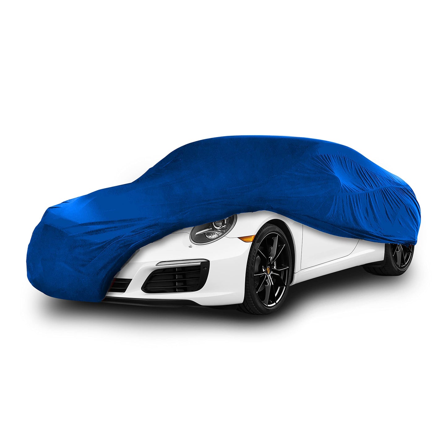 Cosmos - Indoor Car Cover compatible with main Coupé models, Elastic, Breathable and Dustproof Fabric, Soft Lining, Snug Fit, Blue