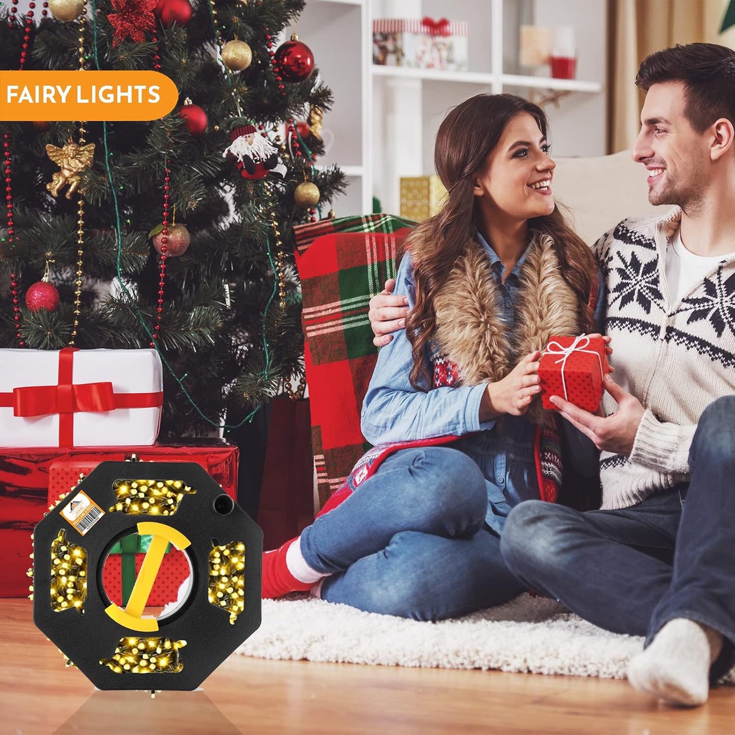 Xtremeauto Heavy Duty Black Cable Reel Empty 25m - Cable Reel Holder for Hook Up Leads, Camping Cables, Christmas Lights Tidy Storage Reel, Rotating Cable Storage Reel for Caravan Electrical Lead