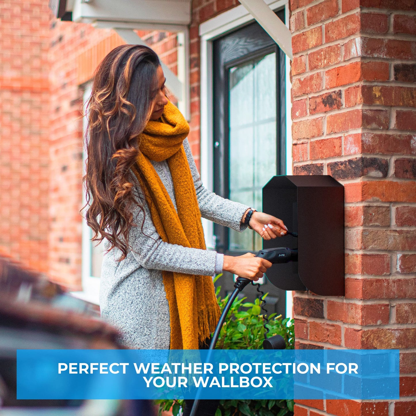 Graft Wallbox Weather Protection | Canopy for ev Charging Station | Accessories for Wallboxes | Rain and Snow Protection, UV Protection, Sun Protection | Weatherproof Cover for Charging Stations