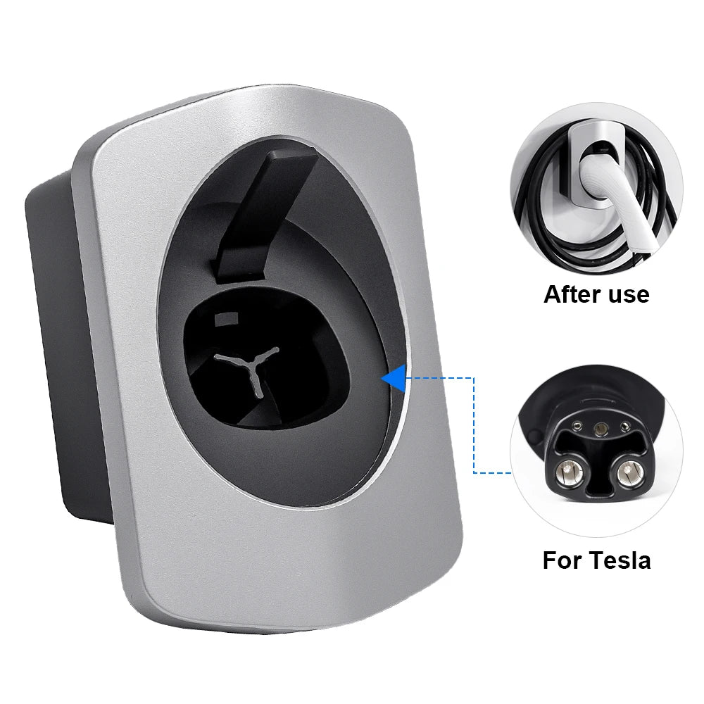 EV Charger Holder Wall Mount Type1 Type2 For Tesla Electric Vehicle Charging Adapter Protection Charger Lead Car Accessories