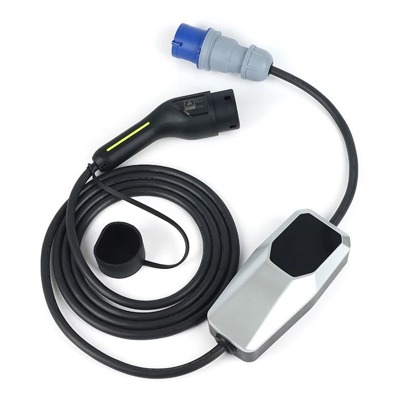 Type 2 EV Charger 3.5KW 7KW 11KW 16A/32A 1 phase 3 phase  EVSE Charging Cable Mode 2 for Electric Car