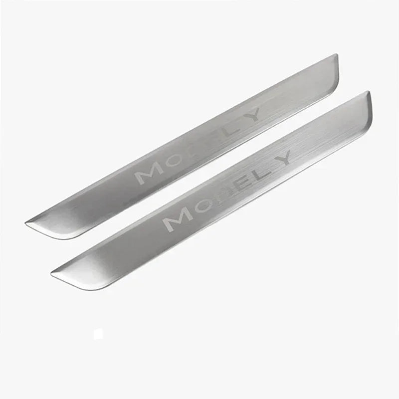 Pedal Guard Protector For Tesla Model Y 2023 Accessories Front Rear Door Sill Anti-Scratch Welcome Pedal Stainless Protective