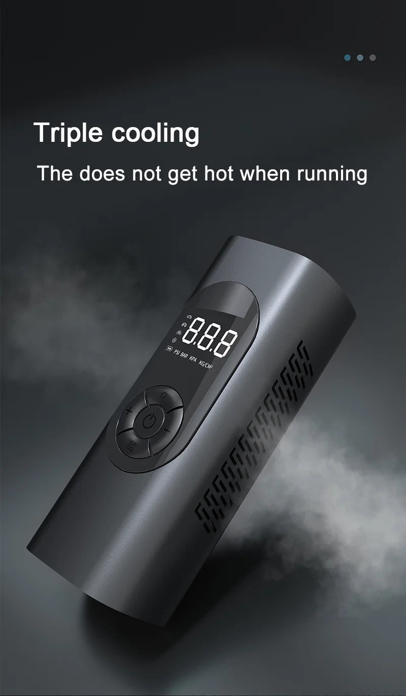 GUWIEYG rechargeable inflatable pump portable air compressor steam digital display can be filled with car tires bicycle ball