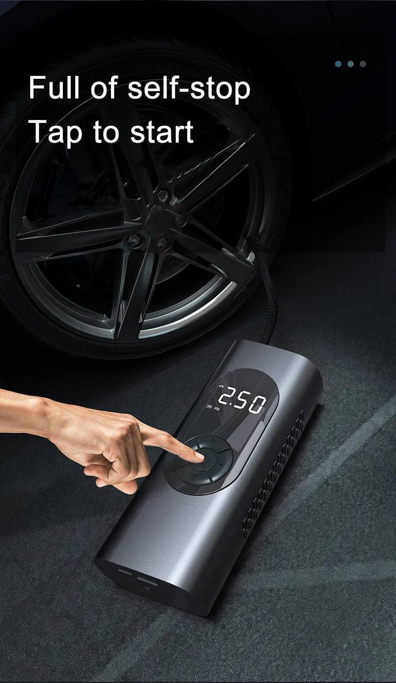 GUWIEYG rechargeable inflatable pump portable air compressor steam digital display can be filled with car tires bicycle ball