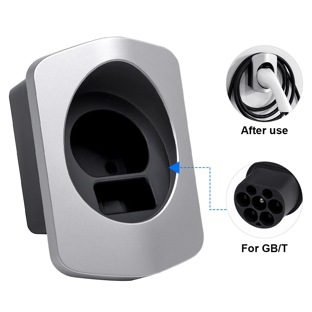 EV Charger Holder Wall Mount Type1 Type2 For Tesla Electric Vehicle Charging Adapter Protection Charger Lead Car Accessories