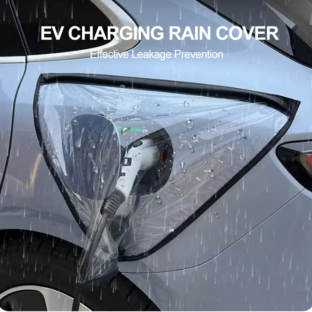 Universal Car Charging Rain Cover Outdoor Electric Car Accessories Charging Gun Waterproof Auto Cover Snow and Rain Protection