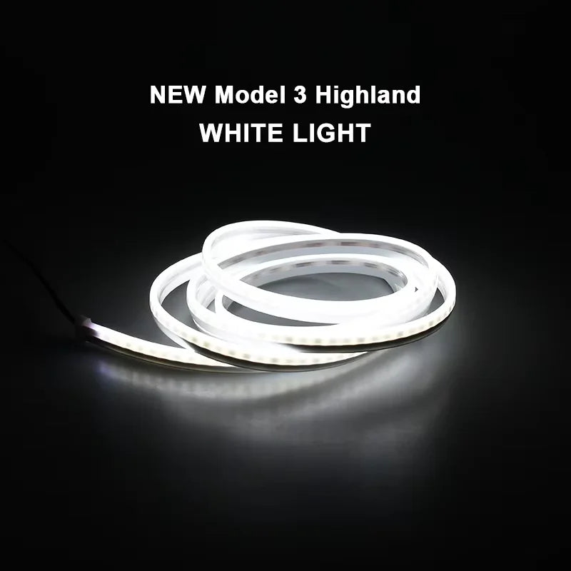 Upgrade 12V Front Trunk Brighten LED Strip Waterproof Flexible DIY Flexible Front Rear Trunk Silicone Light For Tesla Model 3 Y