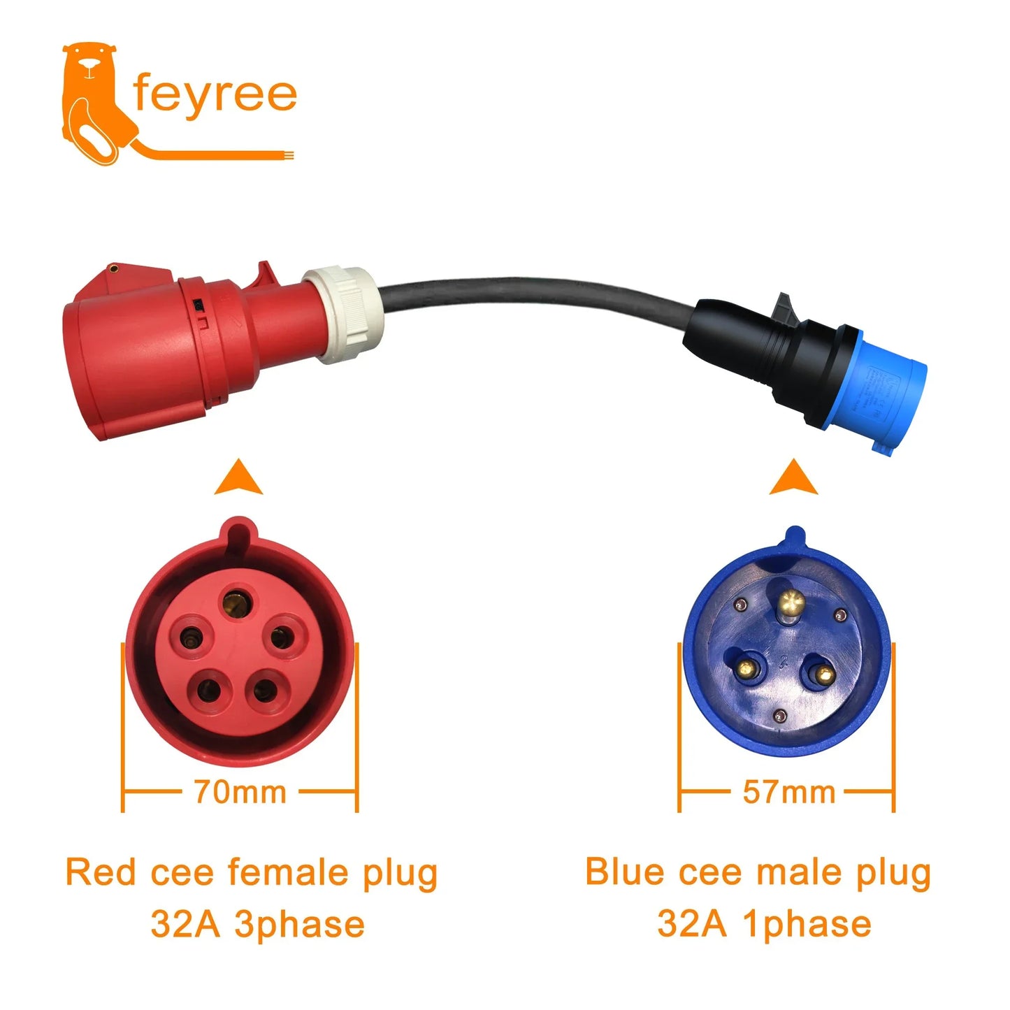 feyree EVSE Wallbox Type2 Cable EV Car Chager 7KW 11KW 22KW Electric Vehicle Charging Station with APP WIFI Control IEC62196-2