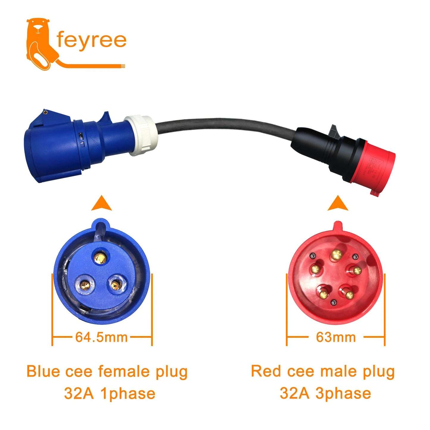 feyree EVSE Wallbox Type2 Cable EV Car Chager 7KW 11KW 22KW Electric Vehicle Charging Station with APP WIFI Control IEC62196-2