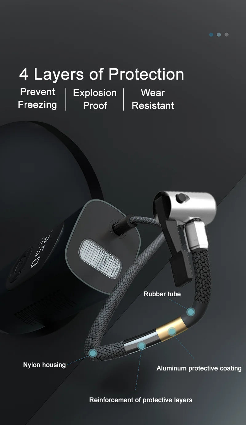 GUWIEYG rechargeable inflatable pump portable air compressor steam digital display can be filled with car tires bicycle ball