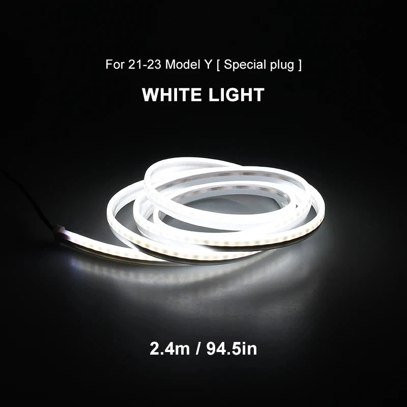 Upgrade 12V Front Trunk Brighten LED Strip Waterproof Flexible DIY Flexible Front Rear Trunk Silicone Light For Tesla Model 3 Y