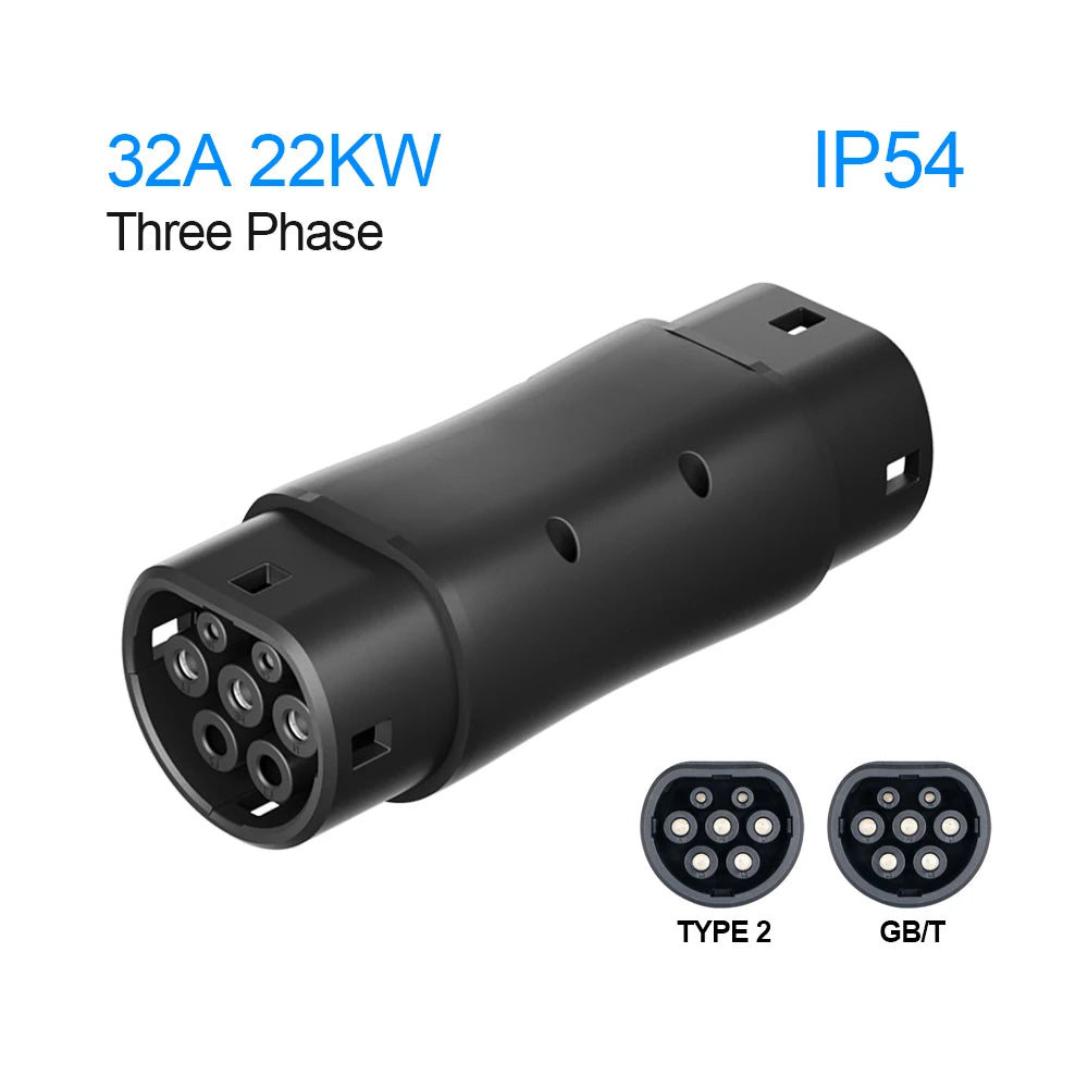 GBT to Type 2 EV Charger Converter Adapter 16A 32A for EVSE Charging GB To IEC 62196 Type2 Standard EV Charger Adaptor