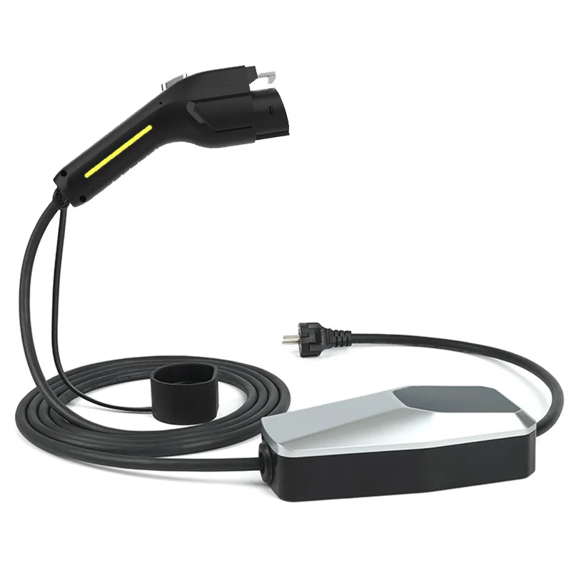 Type 2 EV Charger 3.5KW 7KW 11KW 16A/32A 1 phase 3 phase  EVSE Charging Cable Mode 2 for Electric Car