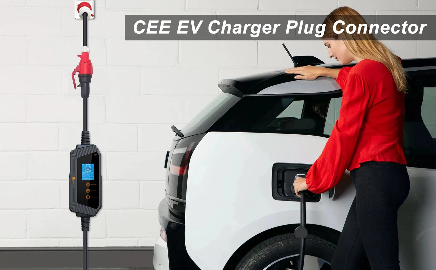 feyree EVSE Wallbox Type2 Cable EV Car Chager 7KW 11KW 22KW Electric Vehicle Charging Station with APP WIFI Control IEC62196-2