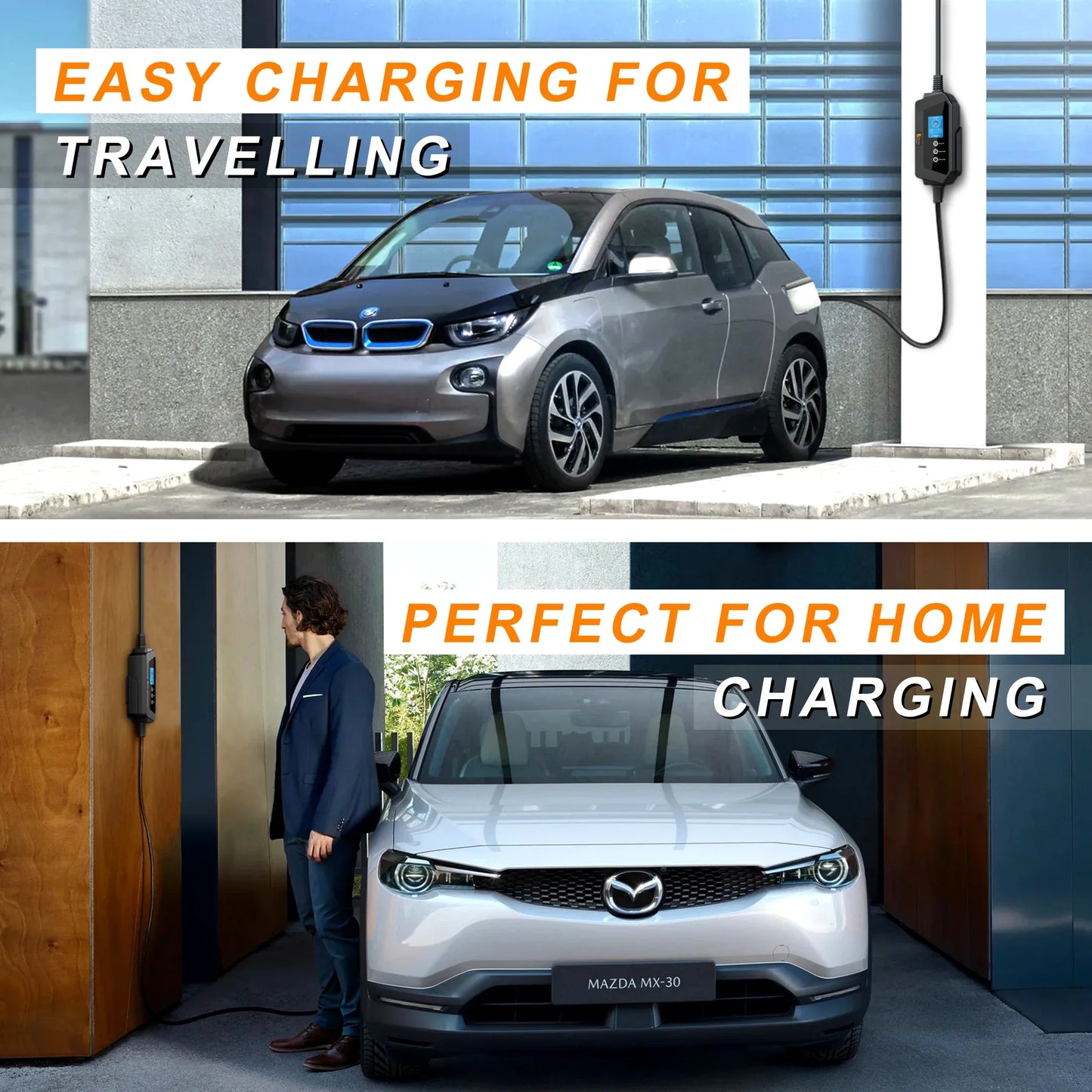 feyree EVSE Wallbox Type2 Cable EV Car Chager 7KW 11KW 22KW Electric Vehicle Charging Station with APP WIFI Control IEC62196-2