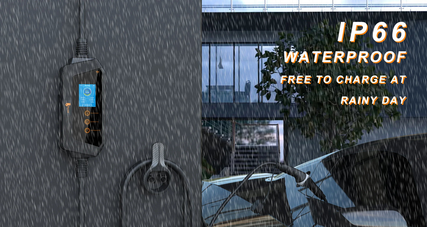 feyree EVSE Wallbox Type2 Cable EV Car Chager 7KW 11KW 22KW Electric Vehicle Charging Station with APP WIFI Control IEC62196-2