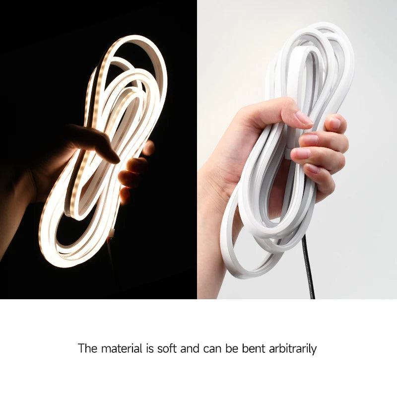 Upgrade 12V Front Trunk Brighten LED Strip Waterproof Flexible DIY Flexible Front Rear Trunk Silicone Light For Tesla Model 3 Y