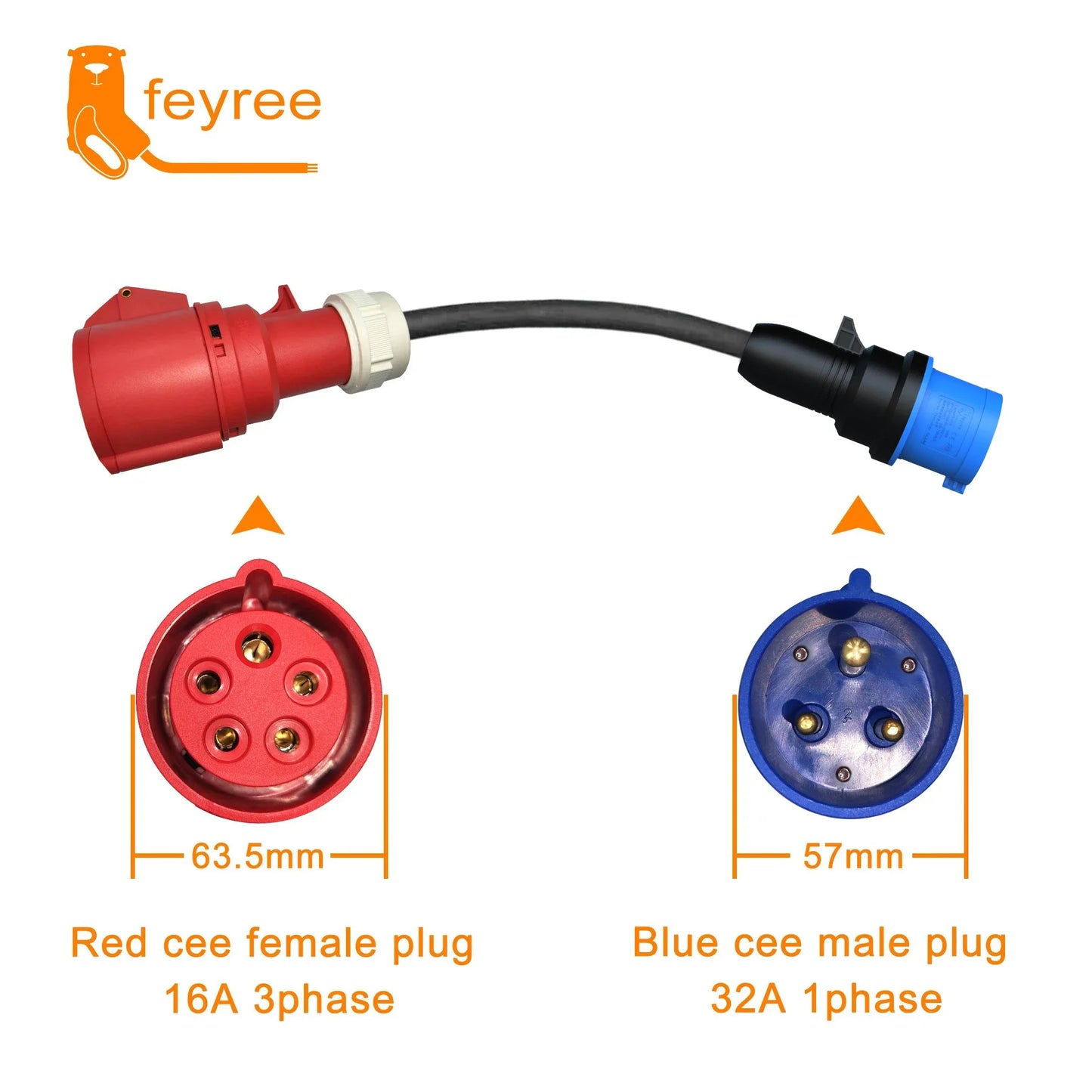 feyree EVSE Wallbox Type2 Cable EV Car Chager 7KW 11KW 22KW Electric Vehicle Charging Station with APP WIFI Control IEC62196-2